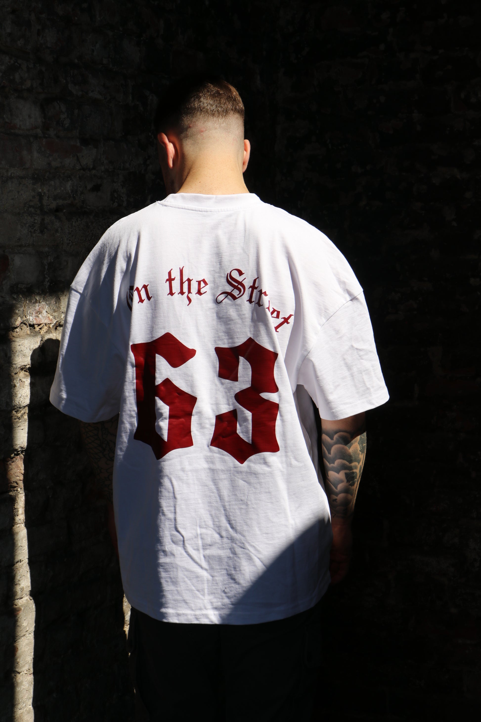 63 OTSV1 T-Shirt – ( Weiß – Rot )