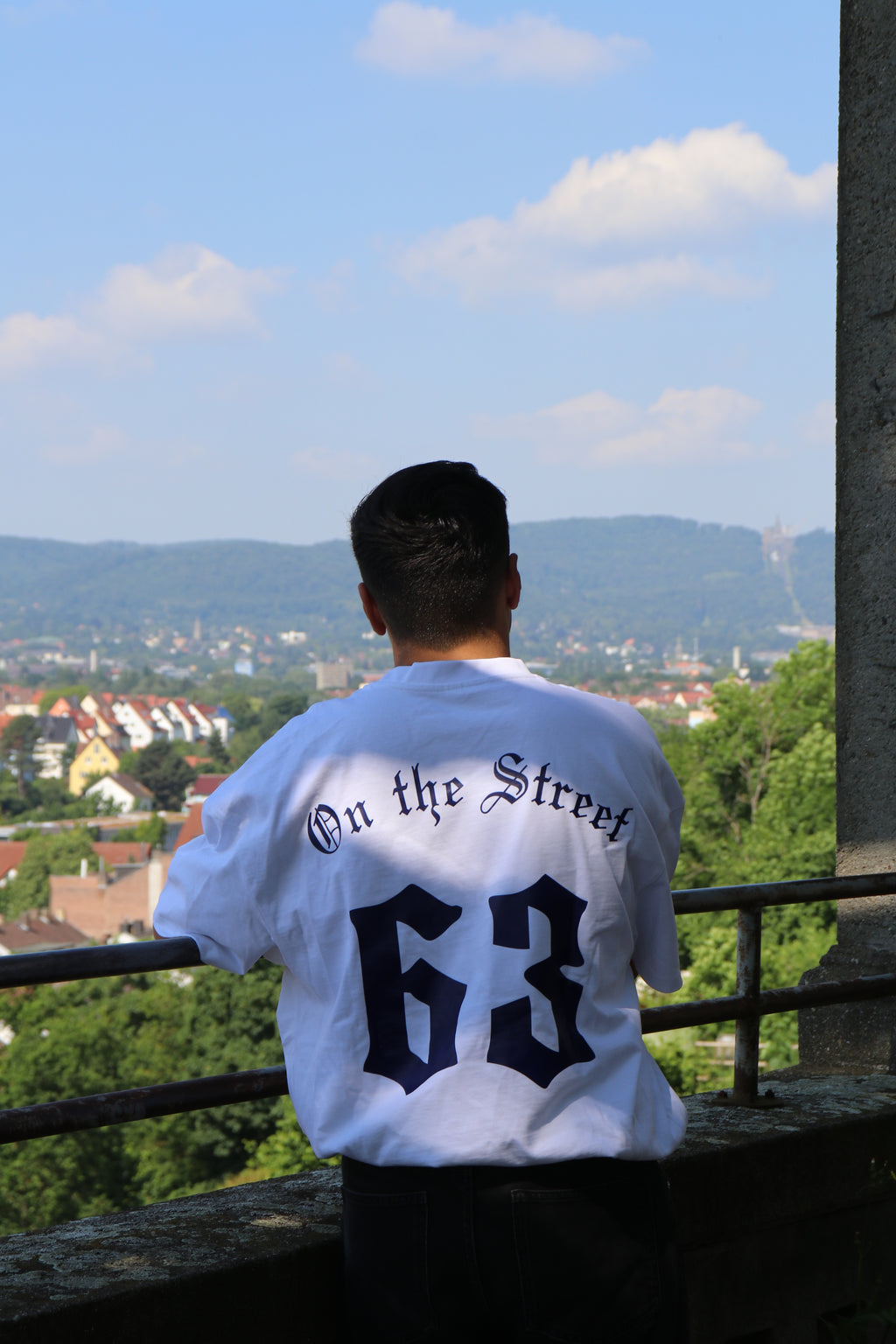 63 OTSV2 T-Shirt – ( Weiß – Blau )